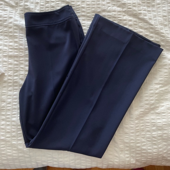 Italian Wool wide navy pants - Large - Picture 4 of 6